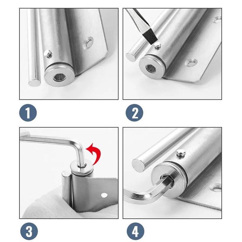 Adjustable Automatic Spring Door Closer for Quiet Closing - Image 6