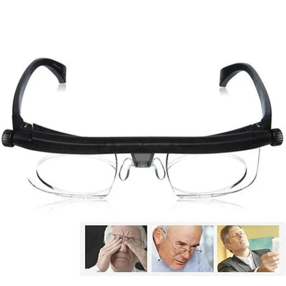 Adjustable Reading Glasses with Dual Focus Dials and Lightweight Frame - Image 1