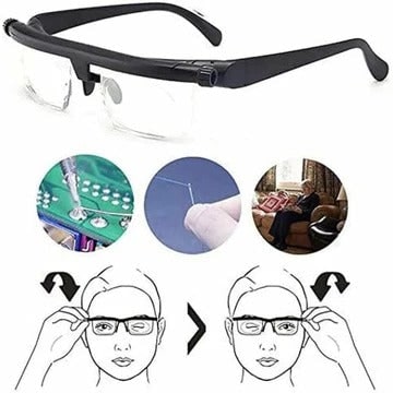 Adjustable Reading Glasses with Dual Focus Dials and Lightweight Frame - Image 2