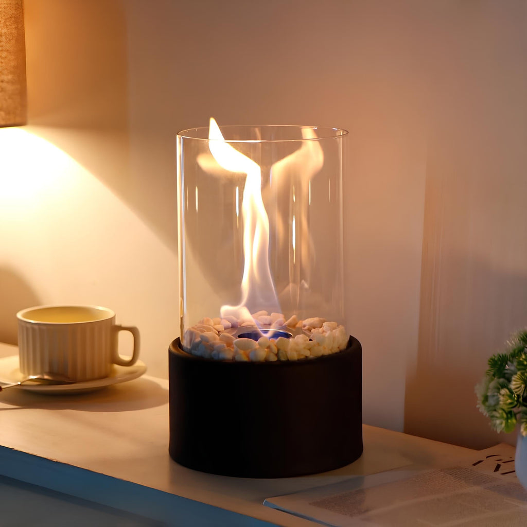 Lampe de table d'ambiance moderne Effet décoratif de flamme