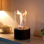 Lampe de table d'ambiance moderne Effet décoratif de flamme