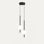 Minimalist Scandinavian-style LED ceiling pendant lamp with adjustable length