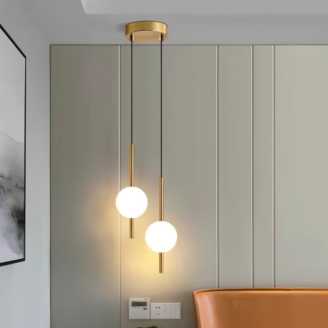 Elegancka skandynawska lampa sufitowa