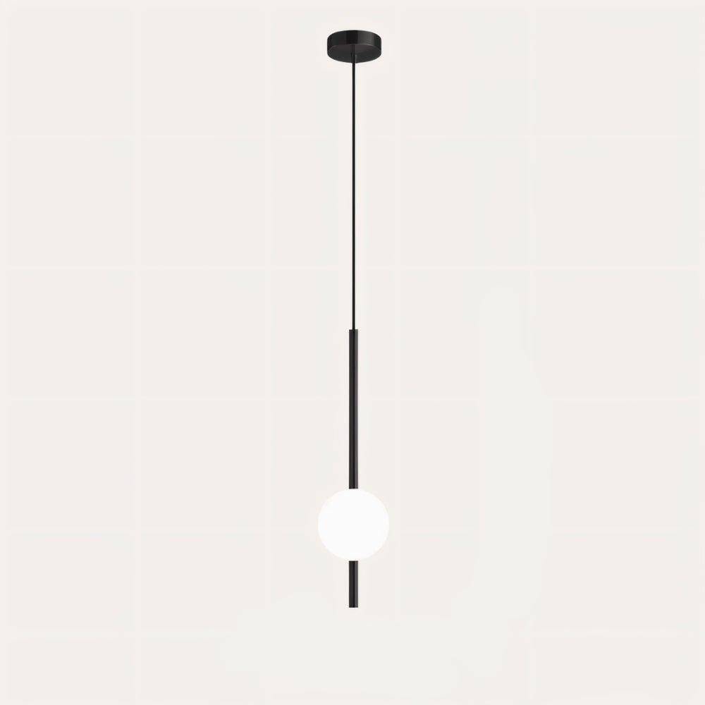 Minimalist Scandinavian-style LED ceiling pendant lamp with adjustable length