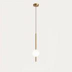 Minimalist Scandinavian-style LED ceiling pendant lamp with adjustable length