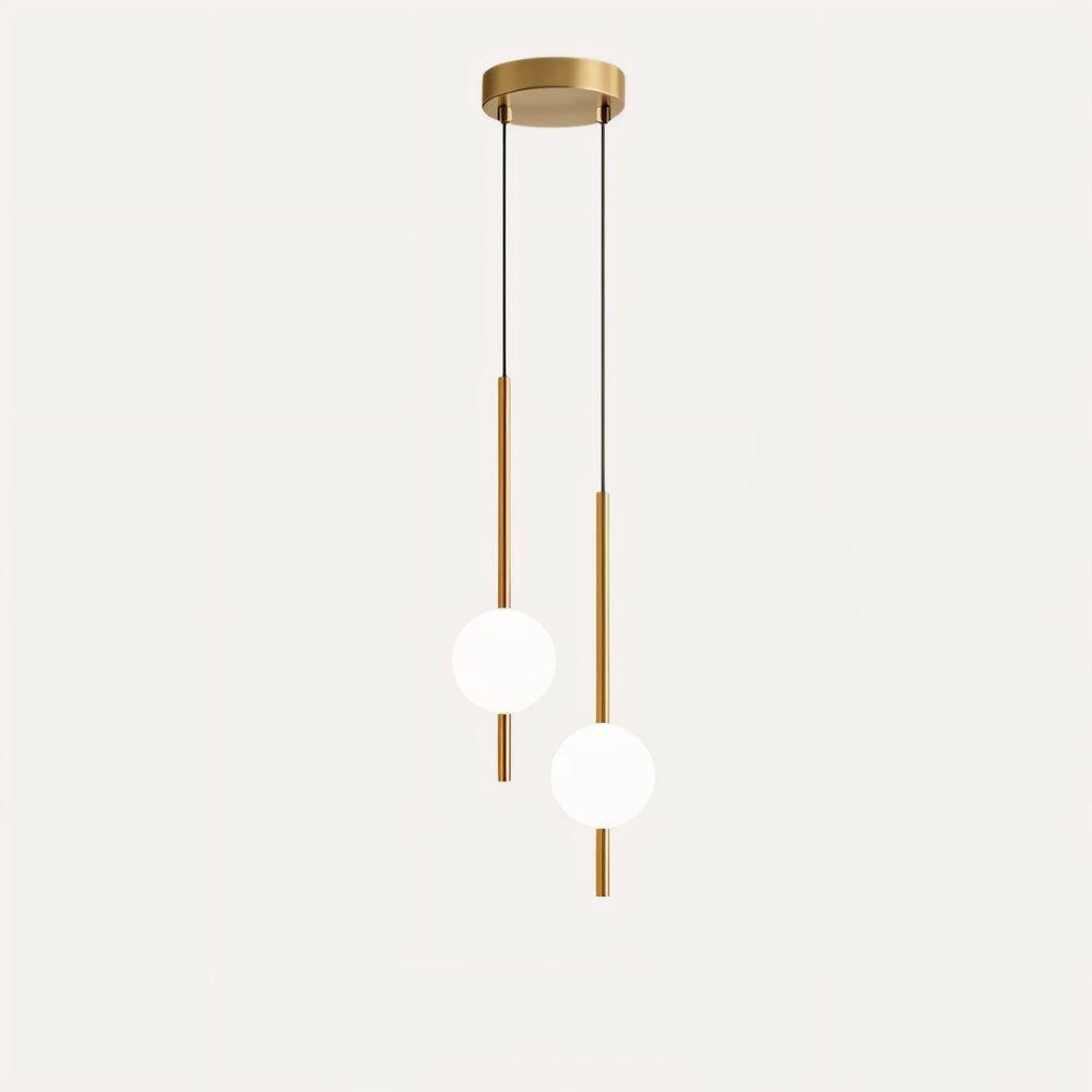 Minimalist Scandinavian-style LED ceiling pendant lamp with adjustable length