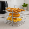 Air Fryer Accessories with 3-Tier Stackable Stainless Steel Mesh Rack - Image 1