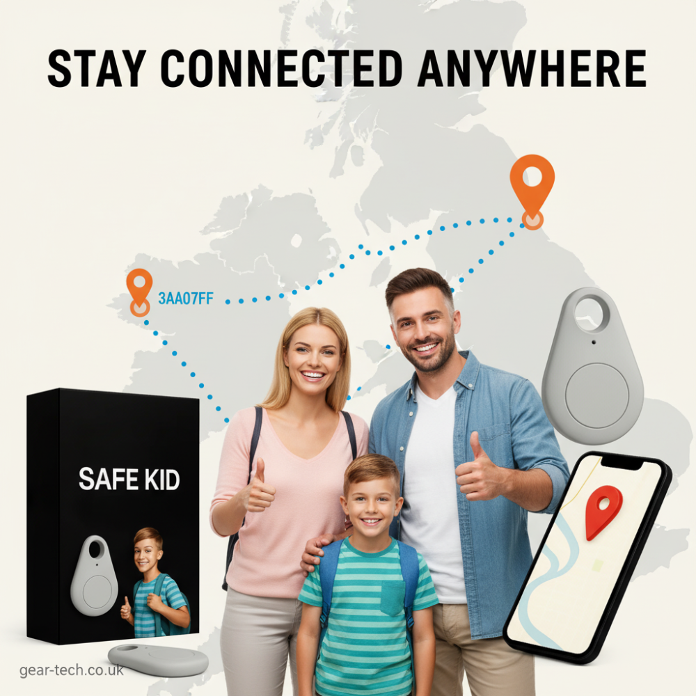 Android Bluetooth Tracker with App Control Waterproof Keyring Design and Real-Time Location Tracking - Image 1