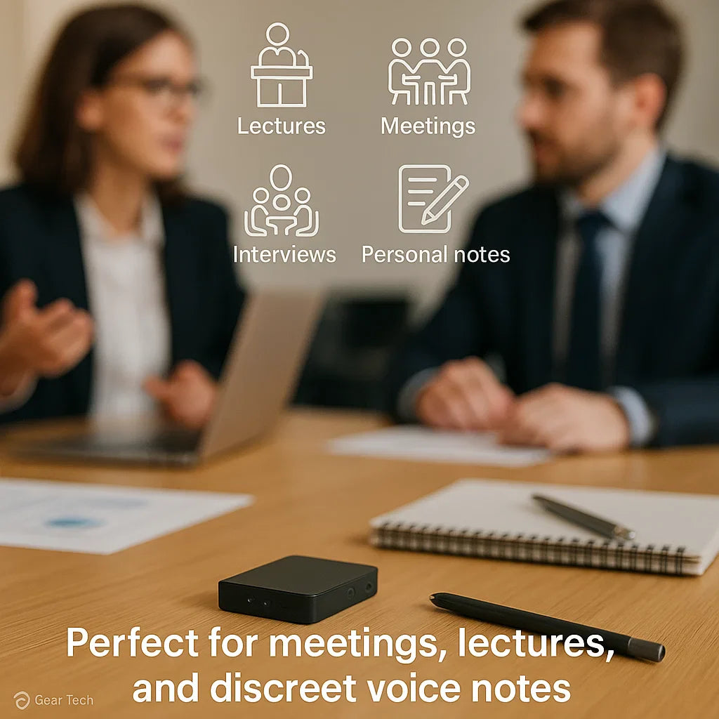 Kompaktowy Mini Rejestrator Dźwięku z Aktywacją Głosu