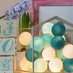 Dekoracyjne kulki z ciepłym światłem LED