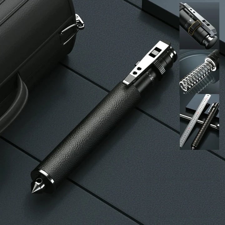 Automatic Expandable Tactical Baton with Glass Breaker - Image 1