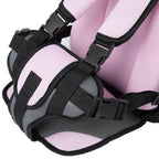 Regulowany fotelik samochodowy dla dzieci z 5-punktowymi pasami bezpieczeństwa i miękką wyściółką