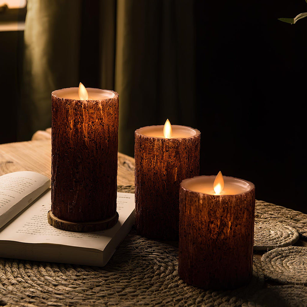 Bougies LED élégantes et sûres sans flamme pour éclairer la maison