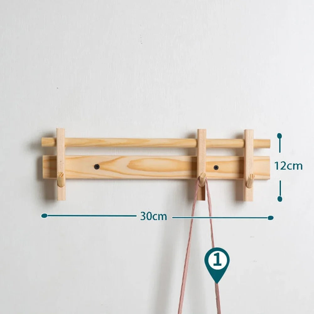 Nowoczesny elegancki wieszak dekoracyjny na ścianę