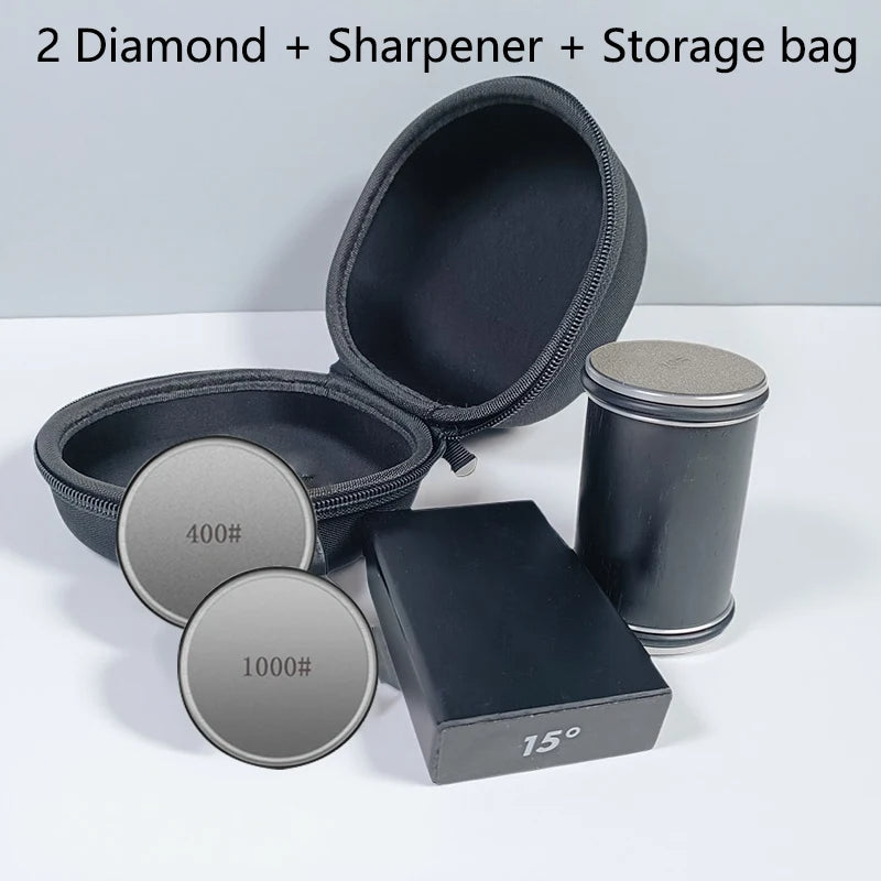 Zaawansowana ostrzałka do noży z rolką i zestawem magnetycznym