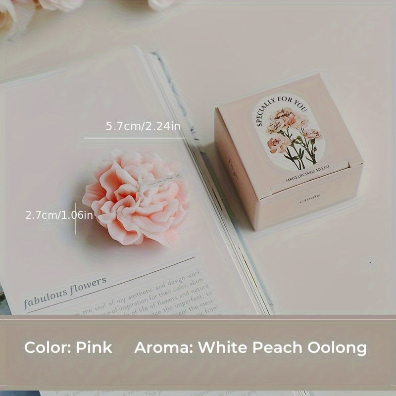 Candela profumata artistica a fiore di chiodi di garofano regalo per la Festa della Mamma