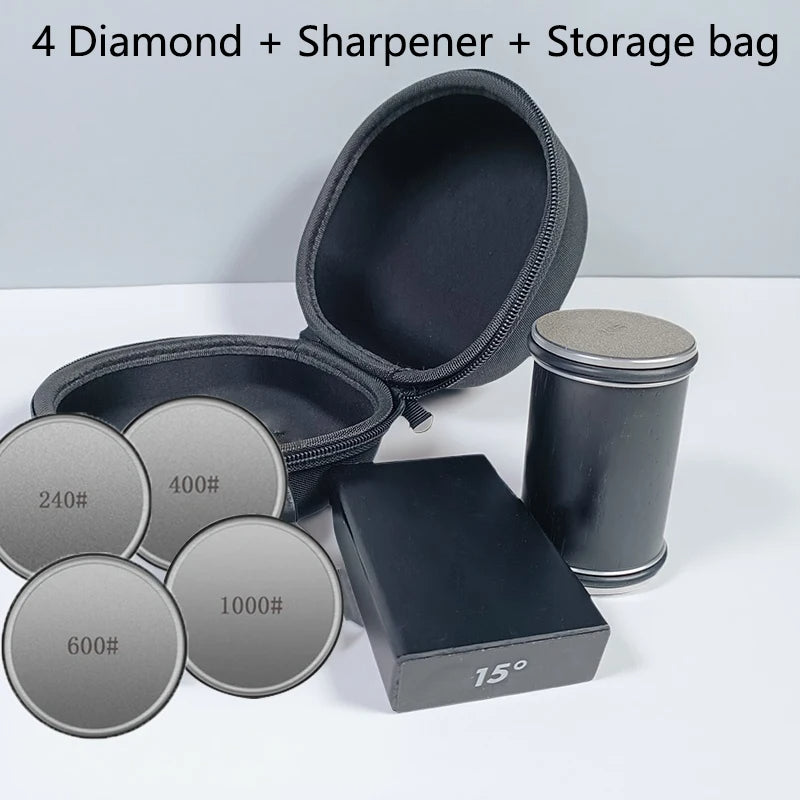 Zaawansowana ostrzałka do noży z rolką i zestawem magnetycznym