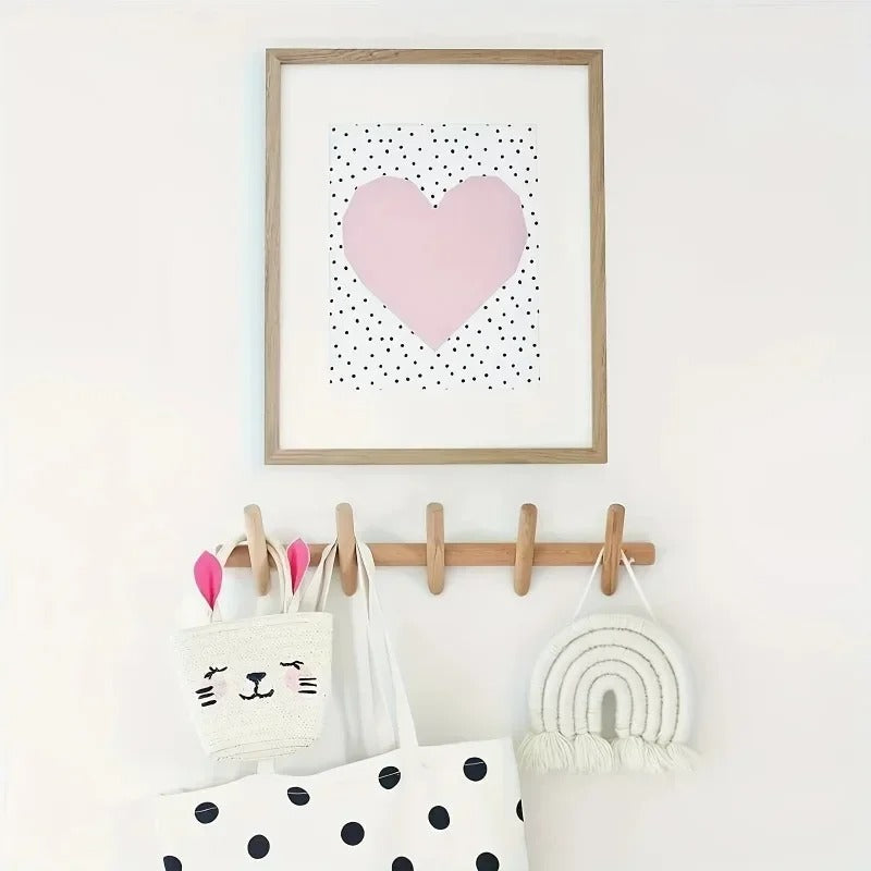 Nowoczesny Trwały Dębowy Wieszak Ścienny