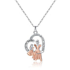 Collana senza tempo mamma e figlia a forma di cuore regalo per la Festa della Mamma