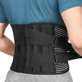 Back Brace for Posture with Lumbar Support and Adjustable Compression Straps - Image 1