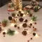 Battery Operated Christmas Garland Lights with LED Pine Cones and Copper Wire - Image 5
