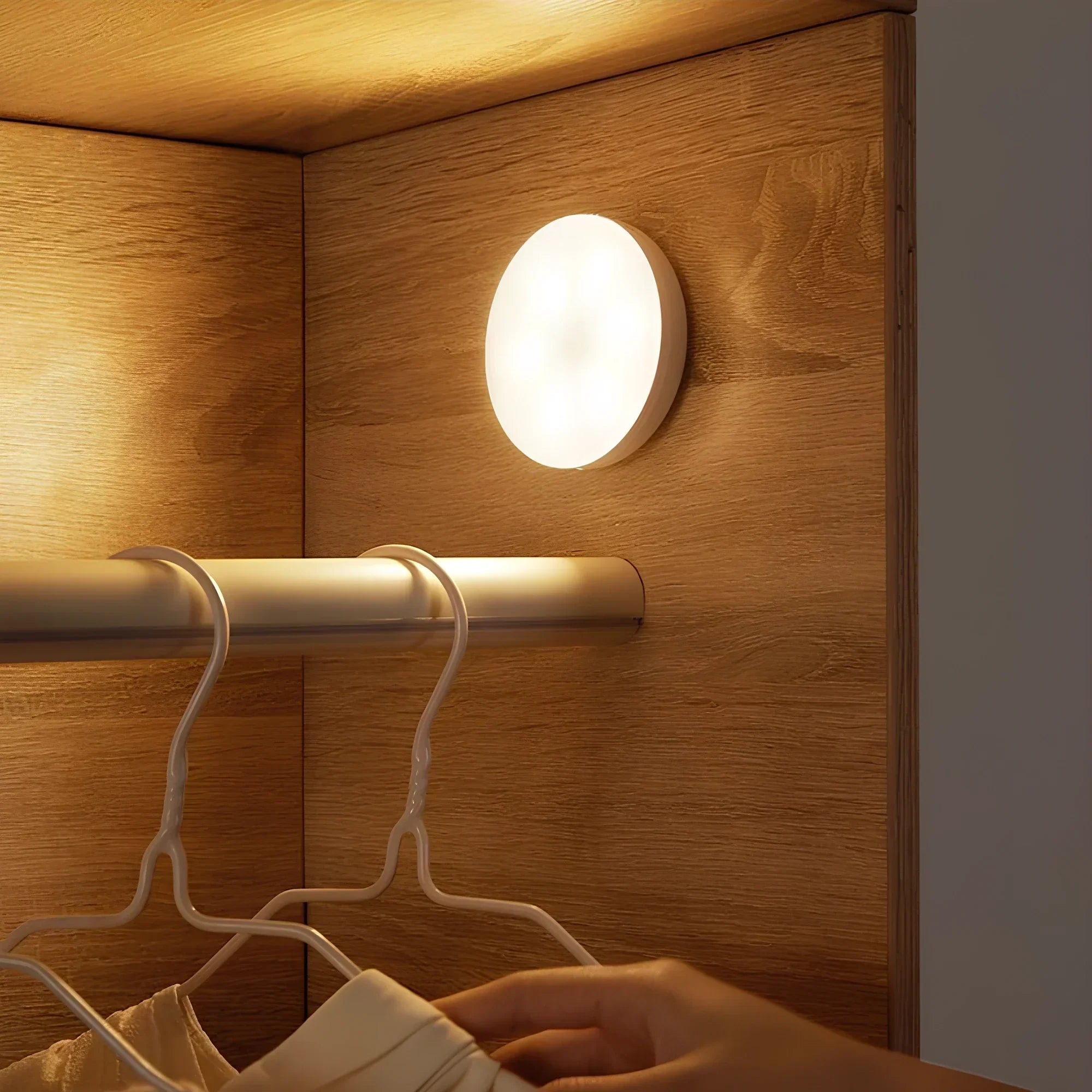 Automatic Energy-Saving Round LED Lamp with Motion Sensor