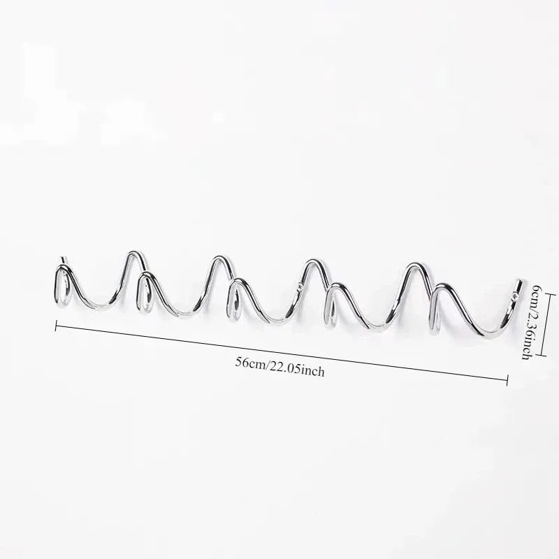 Współczesny Wieszak Ścienny Fala Oceanu