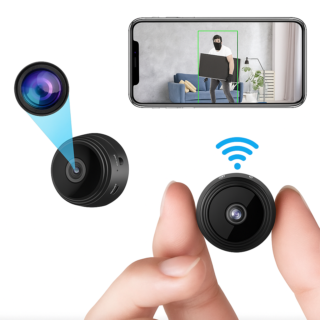 Inteligentna mini kamera WLAN z trybem nocnym