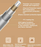 Miękki Ciepły Przenośny Szal Grzewczy na Dwór