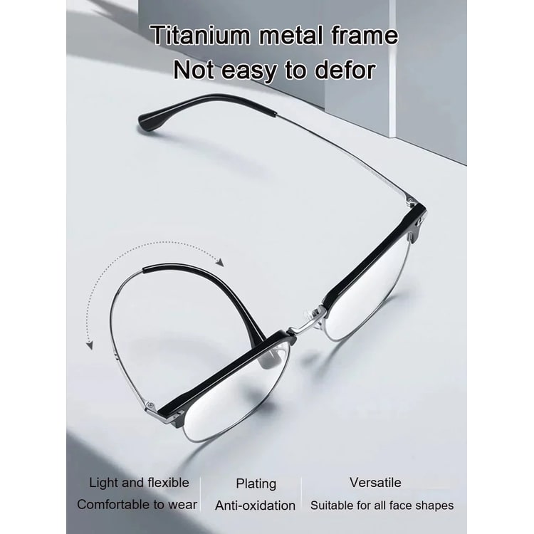 Blue Light Blocking Reading Glasses with Flexible Titanium Temples - Image 3