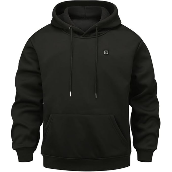 Bluza z Kapturem Podgrzewana Elektrycznie USB Regulacją Temperatury i Kieszeniami Kominiarką - Image 9