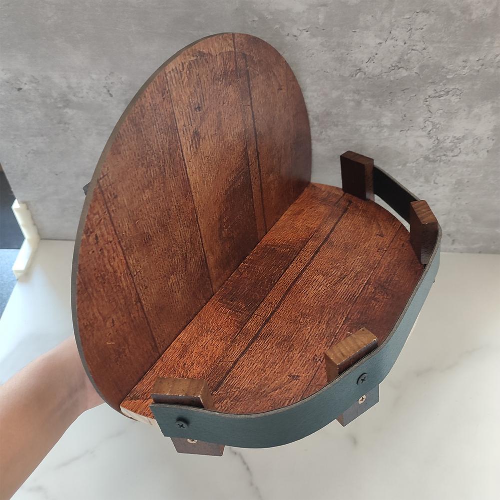 Półka ścienna Bourbon Barrel – Rustykalny akcent do domowego barku