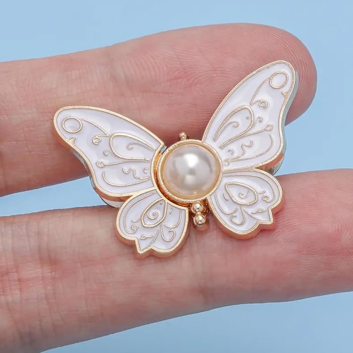Butterfly Waist Tightener Clip with Faux Pearl and Adjustable Pin Back - Image 15