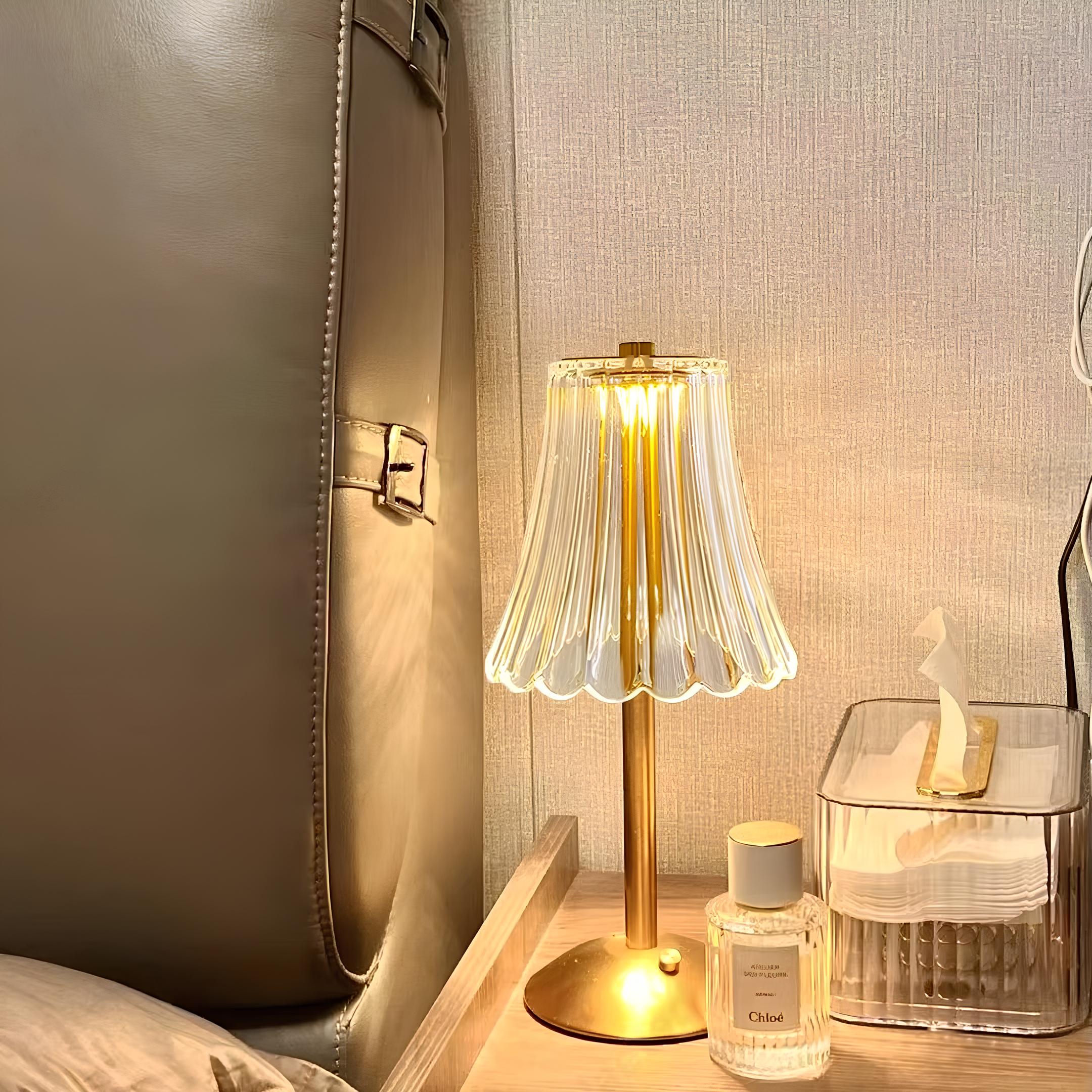 Lampada elegante LED in cristallo con touch e regolazione della luminosità