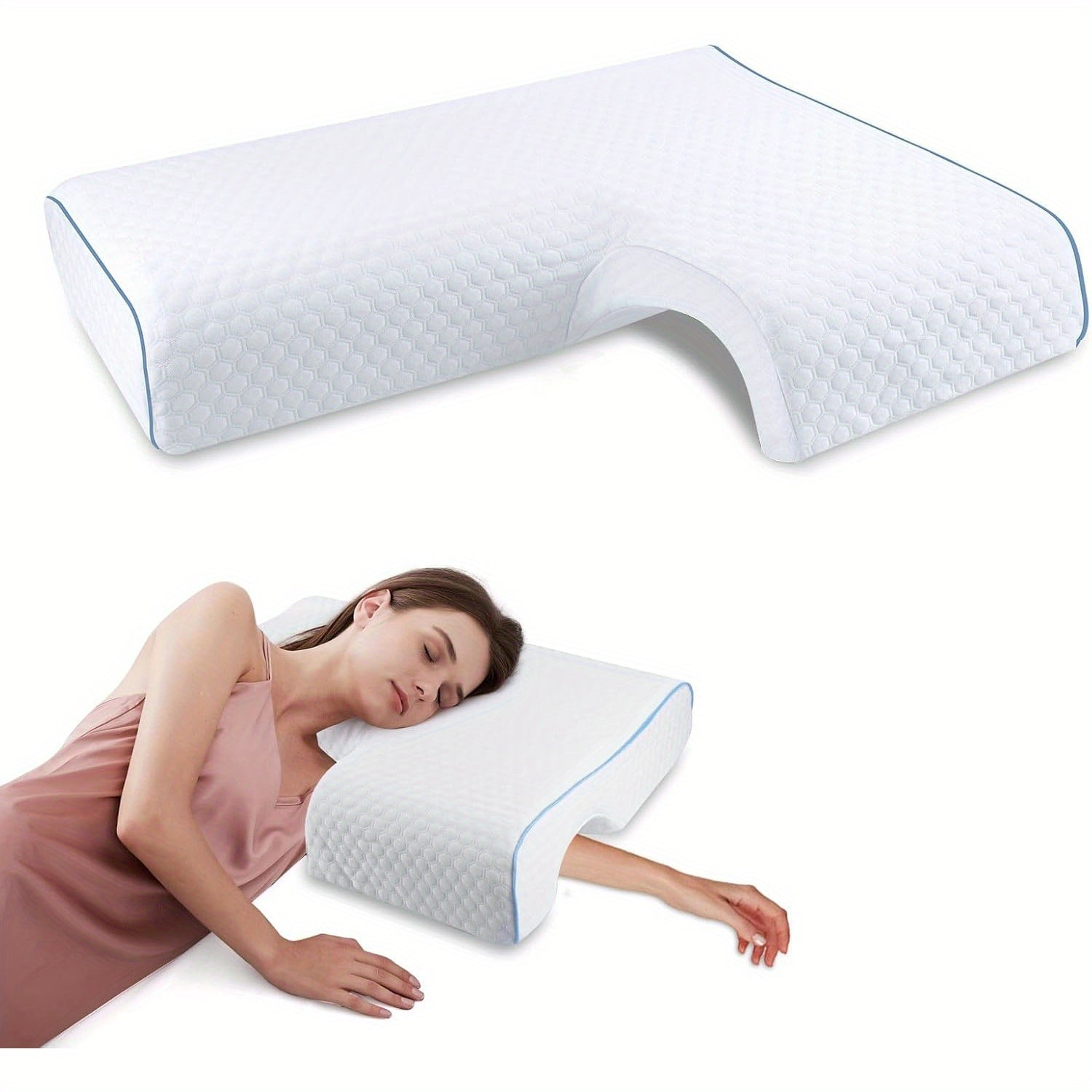 Wygodna poduszka w kształcie litery L – idealna do relaksu i czytania