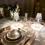 Crystal style table lamp with touch control elegant light wall light