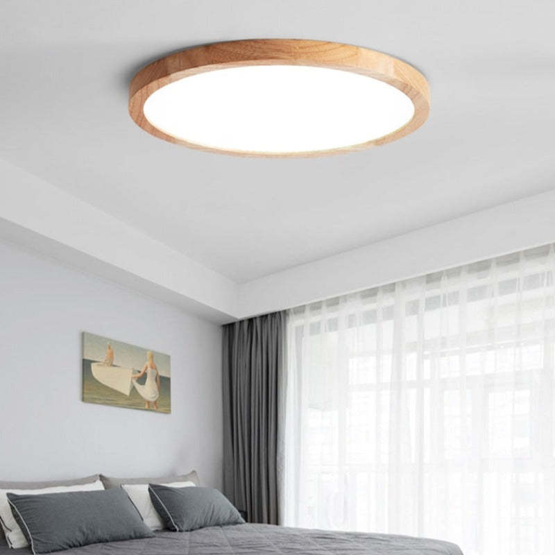 Stylowa Okrągła Lampa Sufitowa Flush Mount Nowoczesna – Minimalistyczny styl japoński