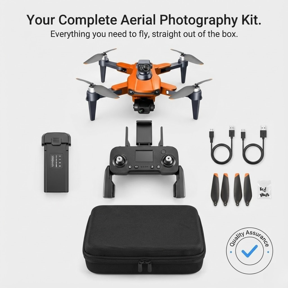 Camera Drone Foldable Quadcopter with GPS 3-Axis Gimbal and Obstacle Avoidance - Image 10
