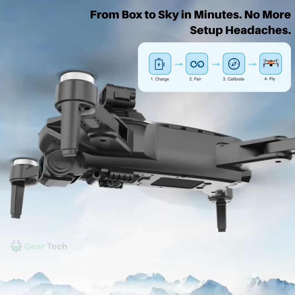 Camera Drone Foldable Quadcopter with GPS 3-Axis Gimbal and Obstacle Avoidance - Image 11