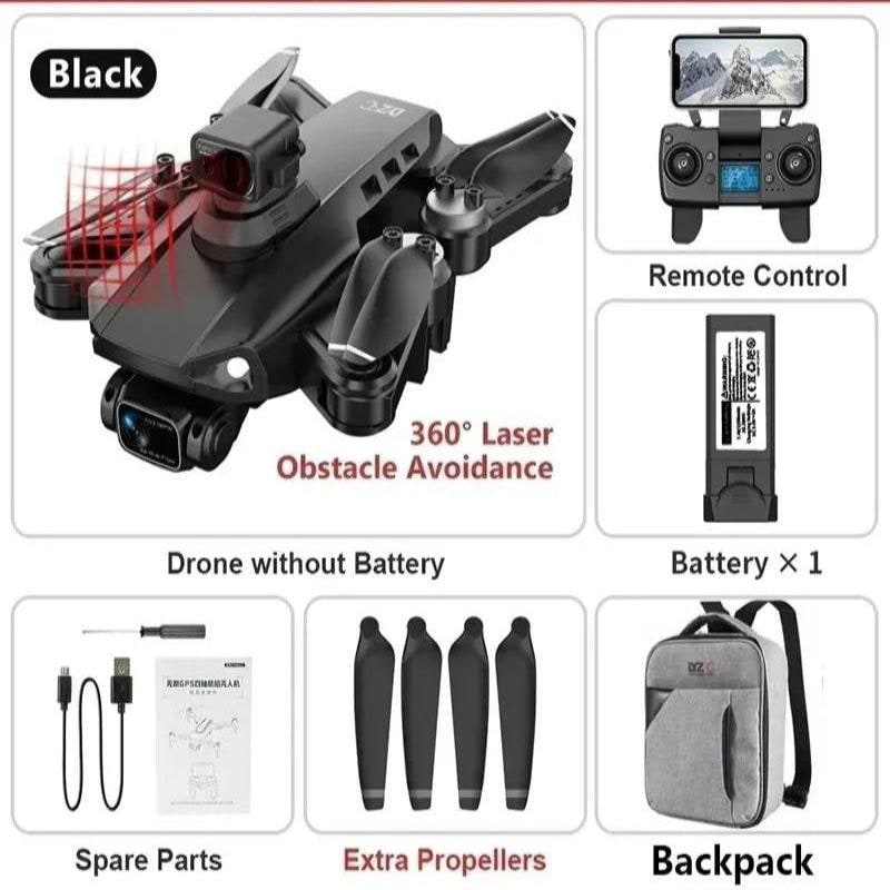 Camera Drone Foldable Quadcopter with GPS 3-Axis Gimbal and Obstacle Avoidance - Image 14