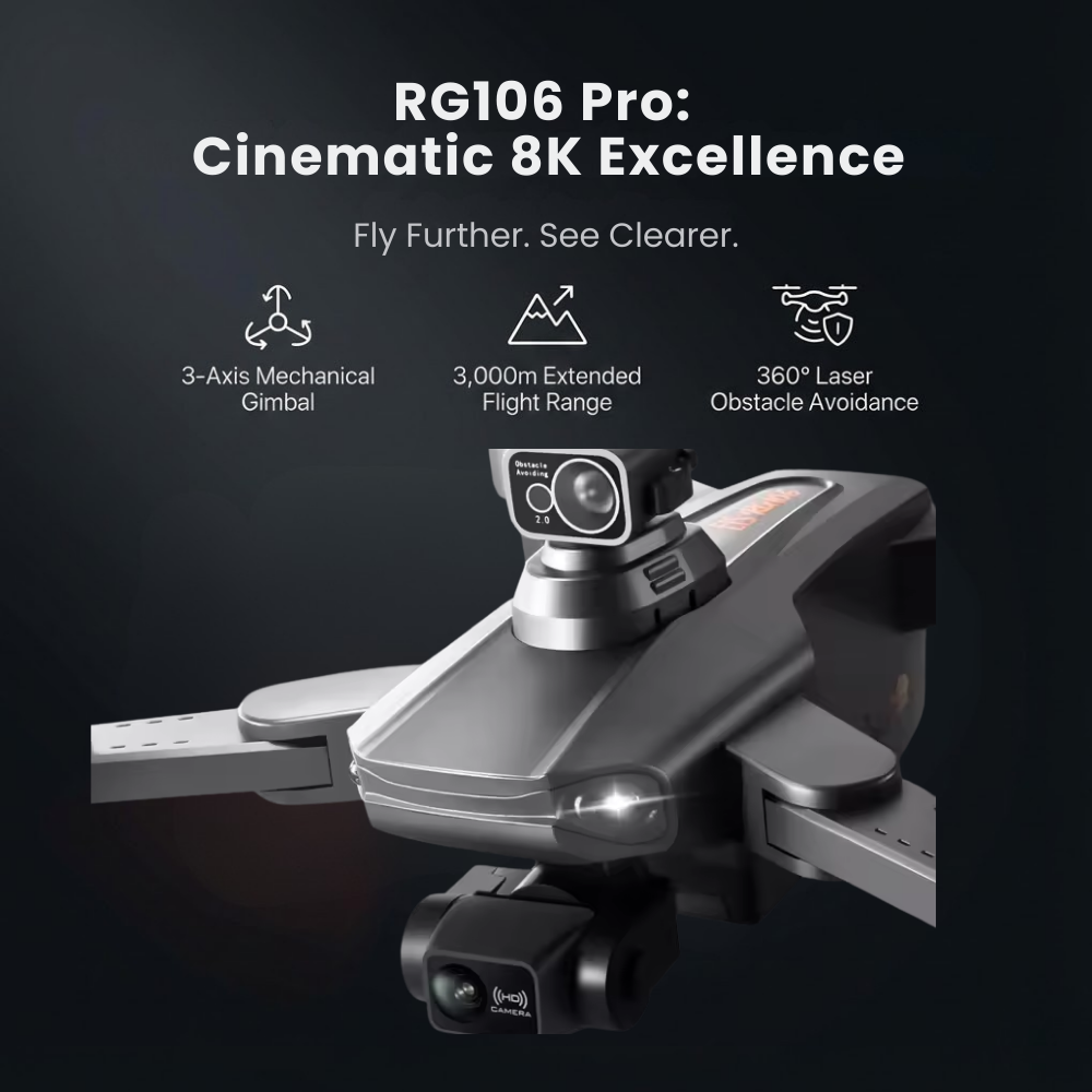 Camera Drone Foldable Quadcopter with GPS 3-Axis Gimbal and Obstacle Avoidance - Image 2