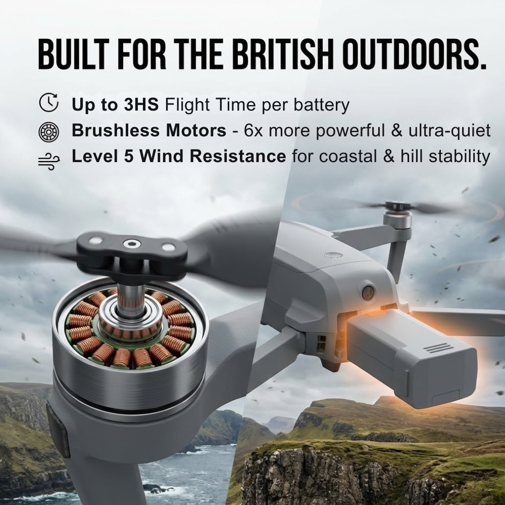 Camera Drone Foldable Quadcopter with GPS 3-Axis Gimbal and Obstacle Avoidance - Image 6
