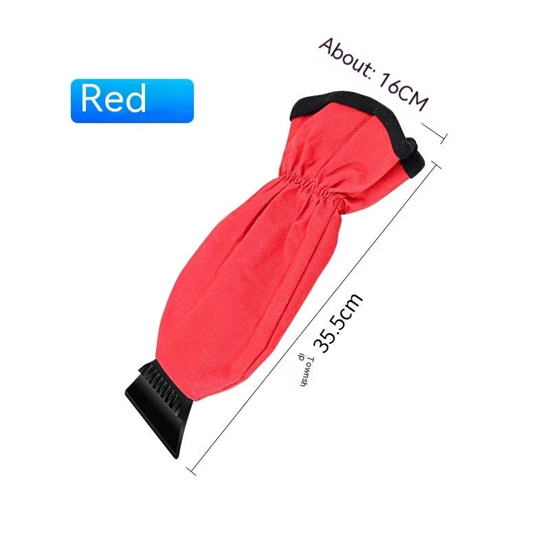Car Ice Scraper Mitt with Fleece Lining and Windshield Snow Removal Tool - Image 3
