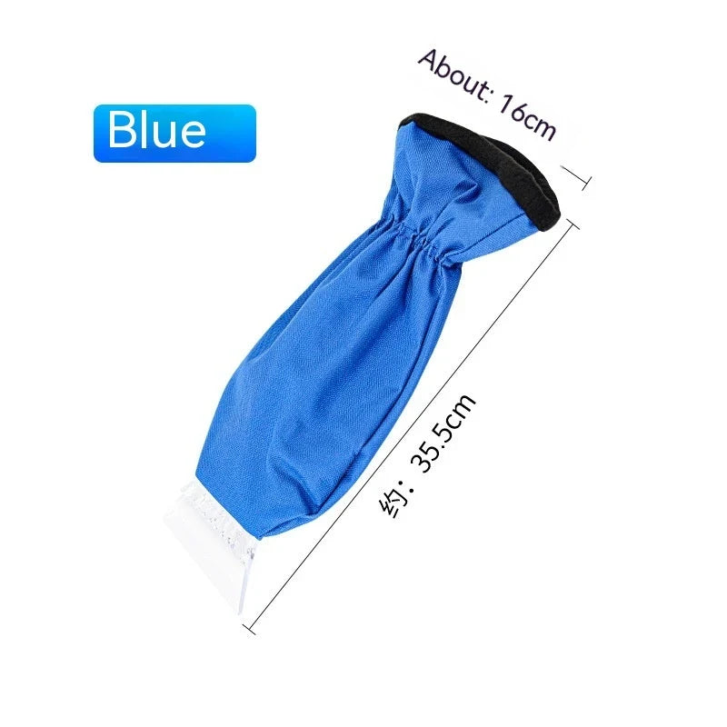 Car Ice Scraper Mitt with Fleece Lining and Windshield Snow Removal Tool - Image 4