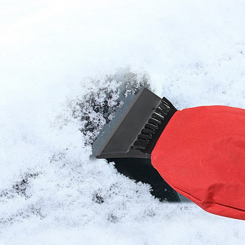 Car Ice Scraper Mitt with Fleece Lining and Windshield Snow Removal Tool - Image 5