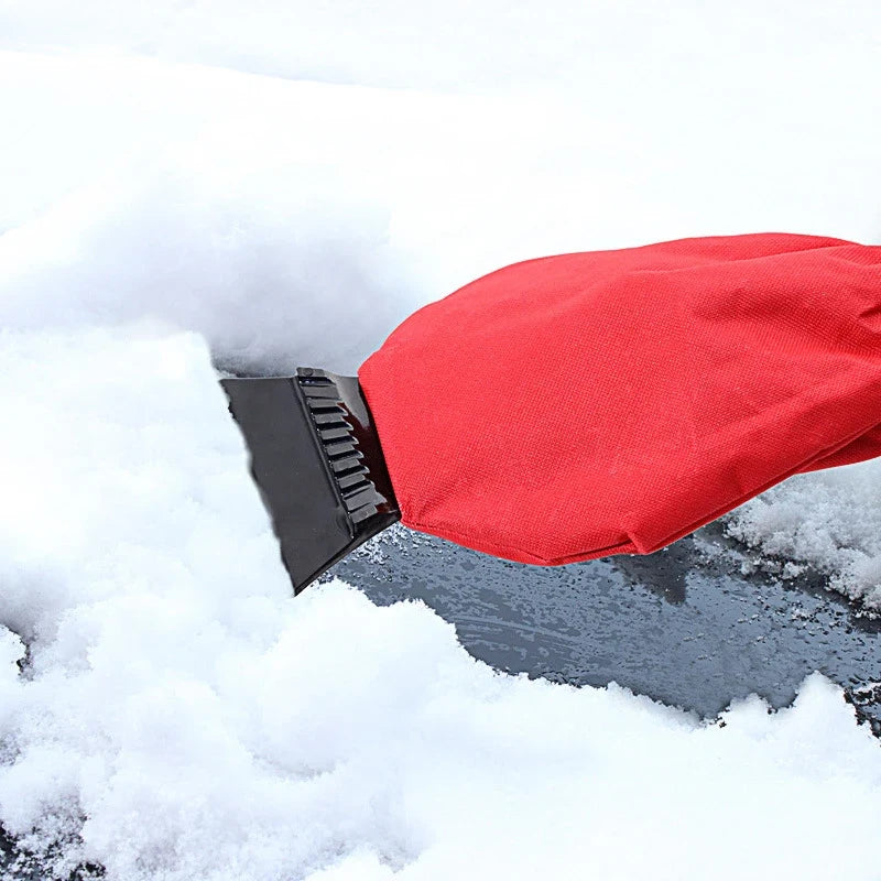 Car Ice Scraper Mitt with Fleece Lining and Windshield Snow Removal Tool - Image 7
