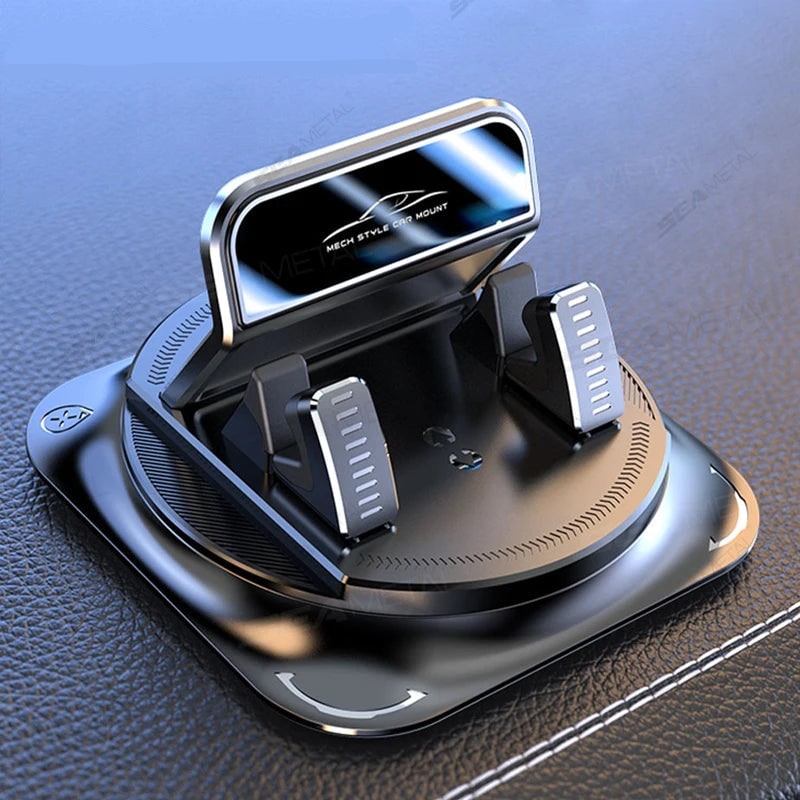 Car Phone Holder with 360 Degree Rotation Dashboard Mount and Anti Slip Gel Base - Image 1