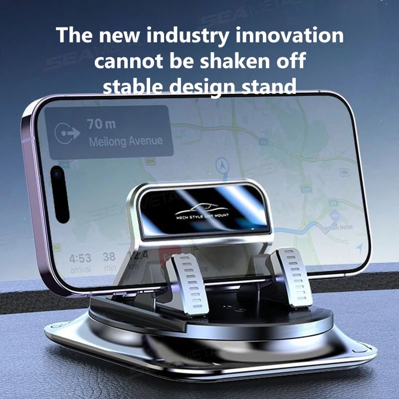 Car Phone Holder with 360 Degree Rotation Dashboard Mount and Anti Slip Gel Base - Image 2