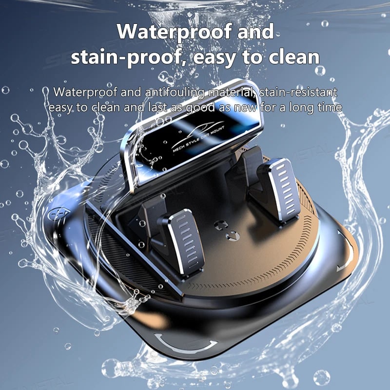 Car Phone Holder with 360 Degree Rotation Dashboard Mount and Anti Slip Gel Base - Image 3