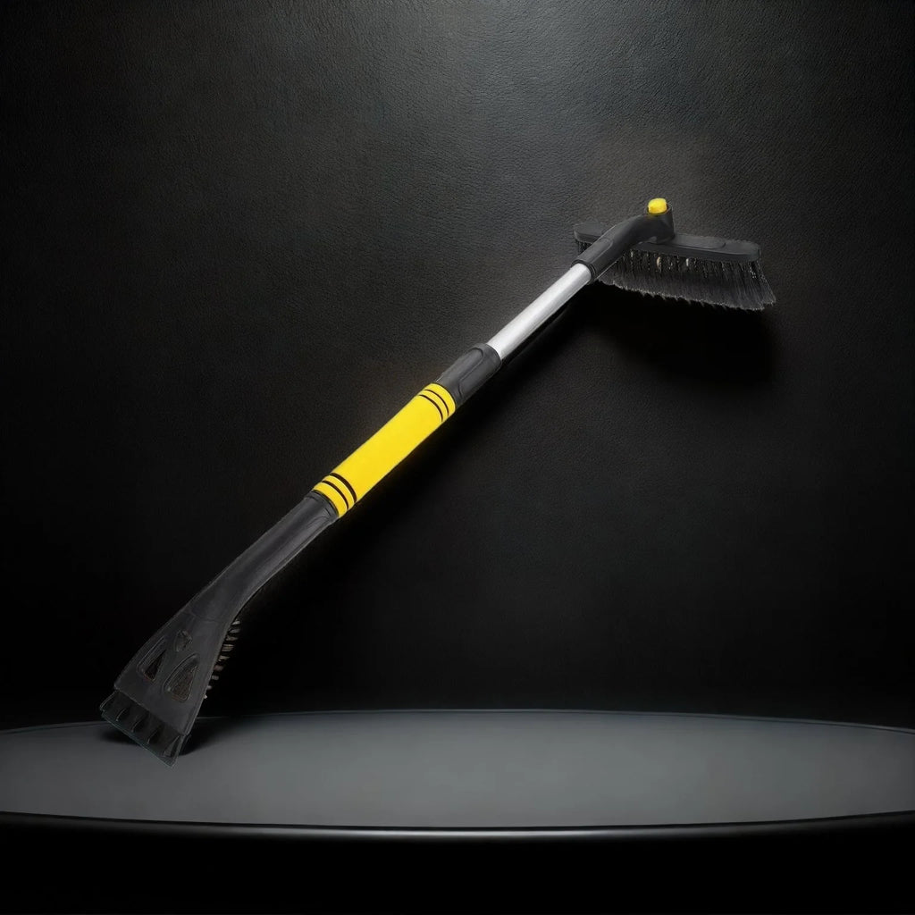 Car Snow Brush with Ice Scraper and Rotating Head Extendable Telescopic Pole - Image 7